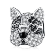 Load image into Gallery viewer, Boston Terrier Love Silver Charm BeadDog Themed Jewellery
