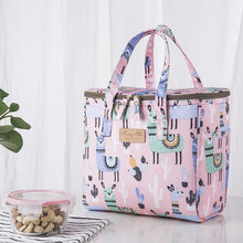 Load image into Gallery viewer, Boston Terrier Love Large Insulated Picnic Bag-Accessories-Accessories, Bags, Boston Terrier, Dogs-Alpacas and Cacti - Pink BG-3