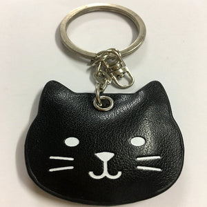 Boston Terrier Love PU Leather Keychain-Accessories-Accessories, Boston Terrier, Dogs, Keychain-Black Cat-4