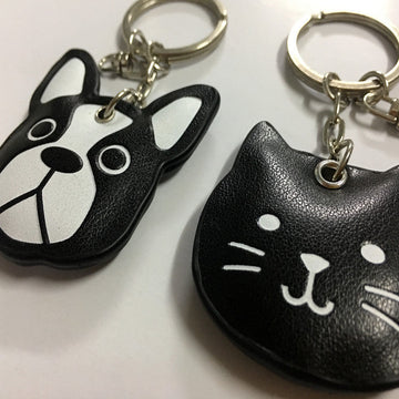Boston Terrier Love PU Leather Keychain-Accessories-Accessories, Boston Terrier, Dogs, Keychain-5