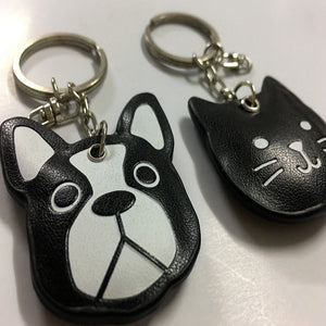 Boston Terrier Love PU Leather Keychain-Accessories-Accessories, Boston Terrier, Dogs, Keychain-6