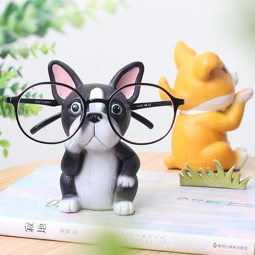 Image of a cutest boston terrier glasses holder