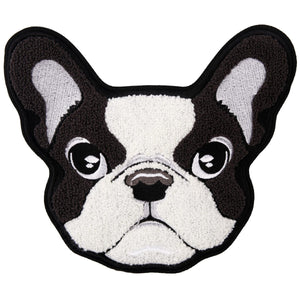 Image of an embroidered boston terrier patch