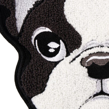 Load image into Gallery viewer, Image of an embroidered sew on boston terrier patch