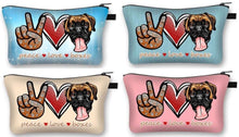 Load image into Gallery viewer, Peace, Love and Boxers Multipurpose Pouches-Accessories-Accessories, Bags, Boxer, Dogs-1