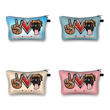 Load image into Gallery viewer, Peace, Love and Boxers Multipurpose Pouches-Accessories-Accessories, Bags, Boxer, Dogs-13