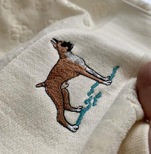 Load image into Gallery viewer, Close up image of a boxer dog towel