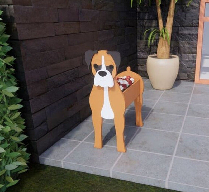 Boxer Flower Pot