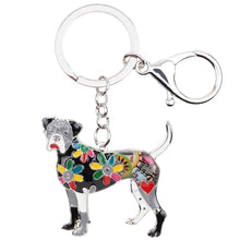 Load image into Gallery viewer, Image of a boxer keychain in the color black