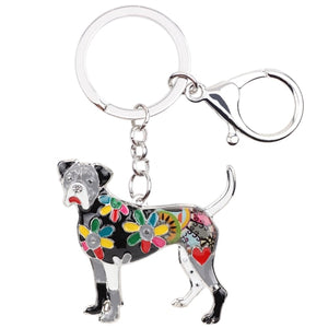 Image of a boxer keychain in the color black