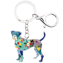 Load image into Gallery viewer, Image of a boxer keychain in the color blue