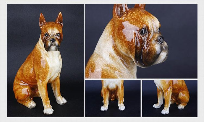Boxer Love Resin StatueHome DecorBoxer