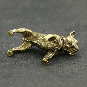 Image of brass french bulldog figurine