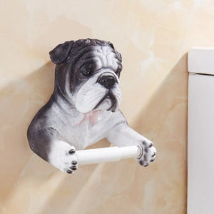 Brindle English Bulldog Love Toilet Roll Holder-Home Decor-Bathroom Decor, Dogs, English Bulldog, Home Decor-2
