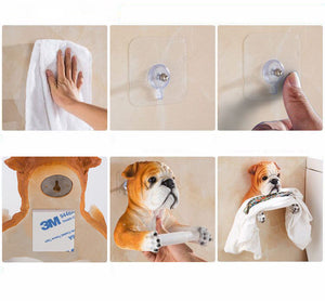 Brindle English Bulldog Love Toilet Roll Holder-Home Decor-Bathroom Decor, Dogs, English Bulldog, Home Decor-5