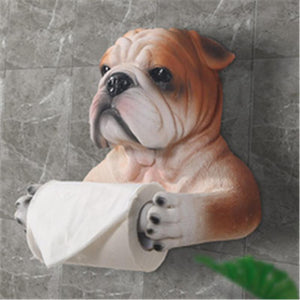 Brindle English Bulldog Love Toilet Roll HolderHome Decor