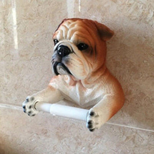 Brindle English Bulldog Love Toilet Roll HolderHome Decor