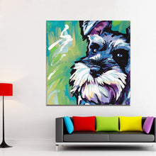 Load image into Gallery viewer, Broad Strokes Schnauzer Canvas Print Poster-Home Decor-Dogs, Home Decor, Poster, Schnauzer-3