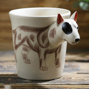 Bull Terrier Love 3D Ceramic CupMug