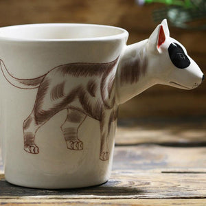 Bull Terrier Love 3D Ceramic CupMug