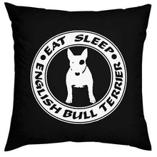 Load image into Gallery viewer, Bull Terrier Love Cushion CoversHome DecorBlackOne Size