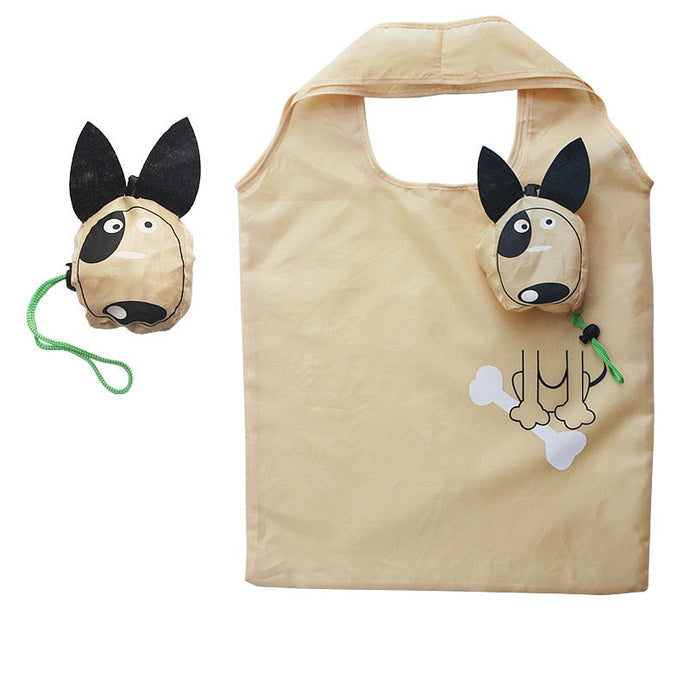 Bull Terrier Love Foldable Shopping Bag-Accessories-Accessories, Bags, Bull Terrier, Dogs-1
