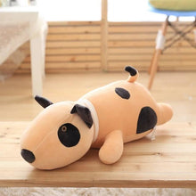 Load image into Gallery viewer, Bull Terrier Love Huggable Stuffed Animal Plush Toy PillowHome DecorMediumDark Khaki