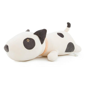 Bull Terrier Love Huggable Stuffed Animal Plush Toy PillowHome DecorMediumWhite