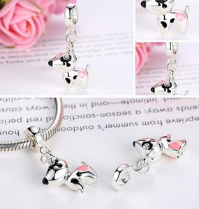 Bull Terrier Love Silver Pendant-Dog Themed Jewellery-Bull Terrier, Dogs, Jewellery, Pendant-3