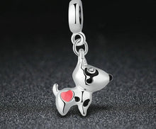Load image into Gallery viewer, Bull Terrier Love Silver Pendant-Dog Themed Jewellery-Bull Terrier, Dogs, Jewellery, Pendant-6