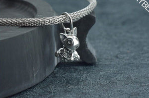 Bull Terrier Love Silver PendantDog Themed Jewellery