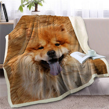 Load image into Gallery viewer, Bull Terrier Love Soft Warm Fleece Blanket - Series 2-Home Decor-Blankets, Bull Terrier, Dogs, Home Decor-Chow Chow-Medium-8