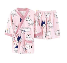 Load image into Gallery viewer, Bull Terrier Love Summer Cotton Pajamas SetPajamas22038M