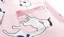 Load image into Gallery viewer, Bull Terrier Love Summer Cotton Pajamas SetPajamas