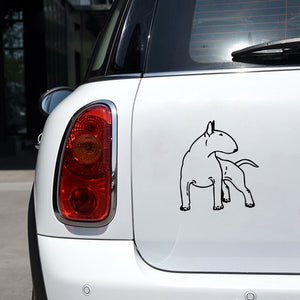 Bull Terrier Love Vinyl Car Stickers-Car Accessories-Bull Terrier, Car Accessories, Car Sticker, Dogs-4