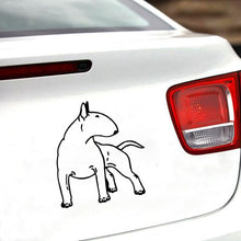 Load image into Gallery viewer, Bull Terrier Love Vinyl Car Stickers-Car Accessories-Bull Terrier, Car Accessories, Car Sticker, Dogs-5