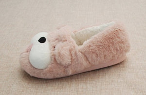 Image of super cute and comfy Bulldog slippers in pink color
