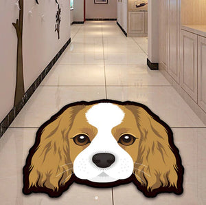 Image of a cavalier king charles spaniel rug in a hallway