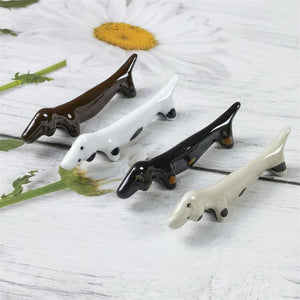 Ceramic Dachshund Tabletop Cutlery Holders-Home Decor-Cutlery, Dachshund, Dogs, Home Decor-1