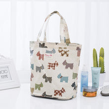 Load image into Gallery viewer, Checkered Schnauzer Love Cotton Tote BagAccessories