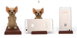 Chihuahua Love Resin and Wood Cell Phone Holder