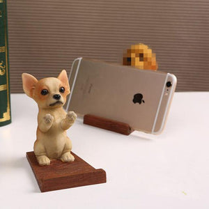 Chihuahua Love Resin and Wood Cell Phone HolderChihuahua