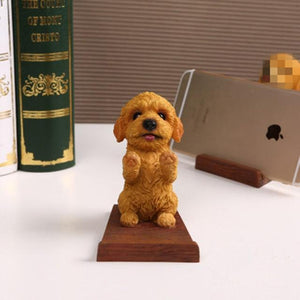Chihuahua Love Resin and Wood Cell Phone HolderToy Poodle