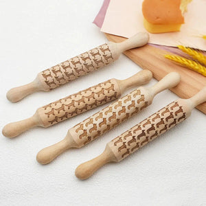 Image of four dog rolling pins