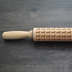 image of dachsund rolling pin