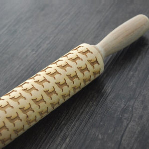 Image of a chihuahua rolling pin for baking