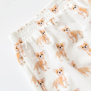 Chihuahua Mom Crop Top and Shorts Sleeping Set-Pajamas-Apparel, Chihuahua, Dogs, Pajamas-7