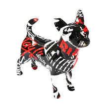 Load image into Gallery viewer, Image of a multicolor graffiti design Chihuahua statue in Blend E