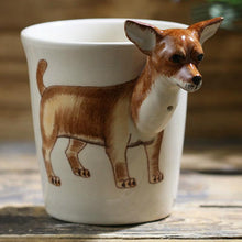 Load image into Gallery viewer, Image of a super-cute Chihuahua mug, featuring a unique 3D Chihuahua design