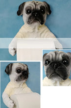 Load image into Gallery viewer, Chocolate and Fawn Pug Love Toilet Roll Holders-Home Decor-Bathroom Decor, Dogs, Home Decor, Pug-3